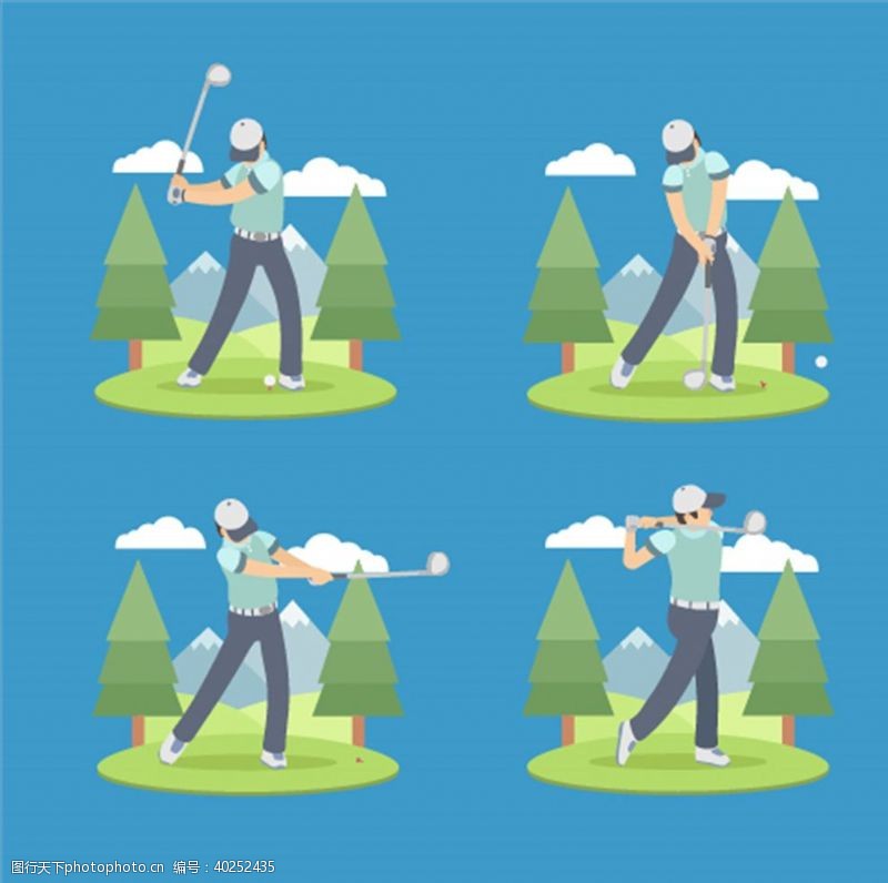 健身海报高尔夫图片