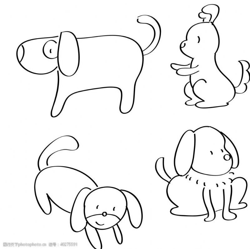 卡通小狗狗图片
