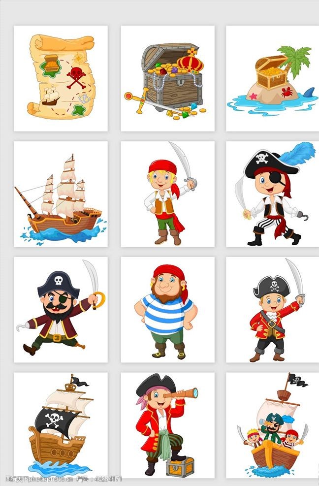 古代人物海盗图片