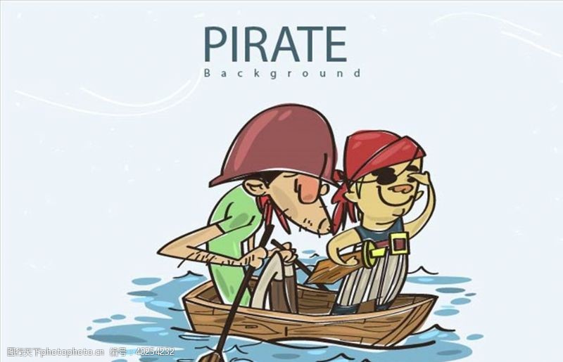 卡通情人海盗图片