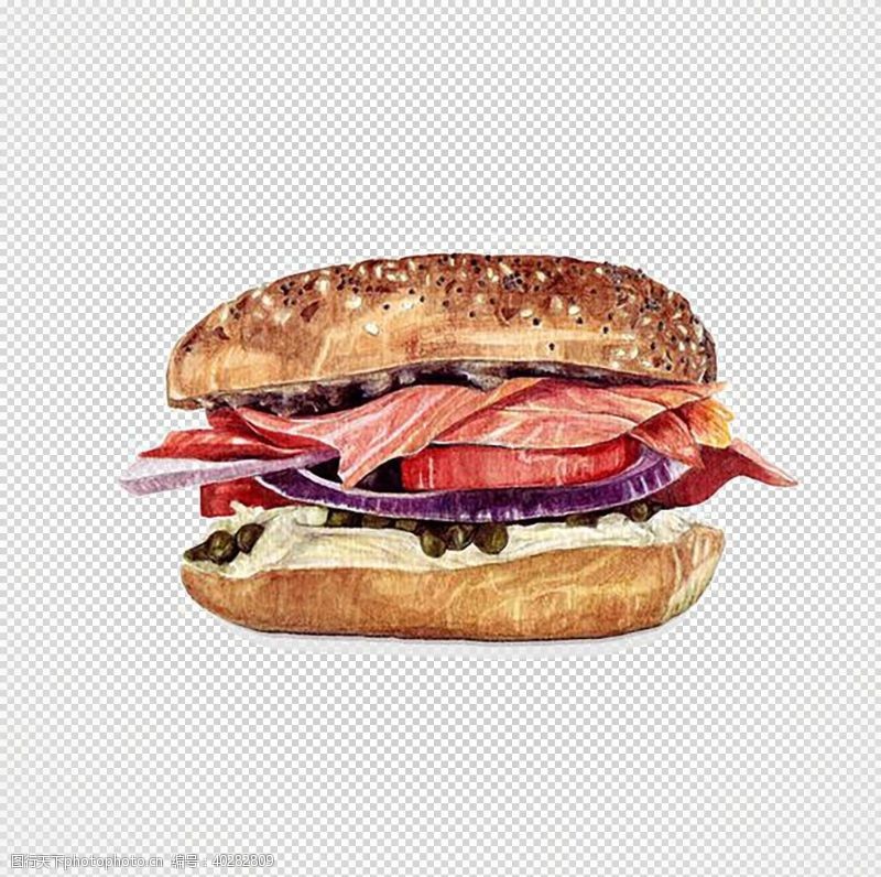 包菜汉堡包图片