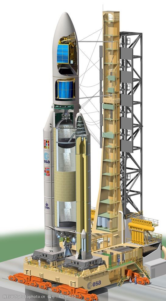 航天器载人火箭图片