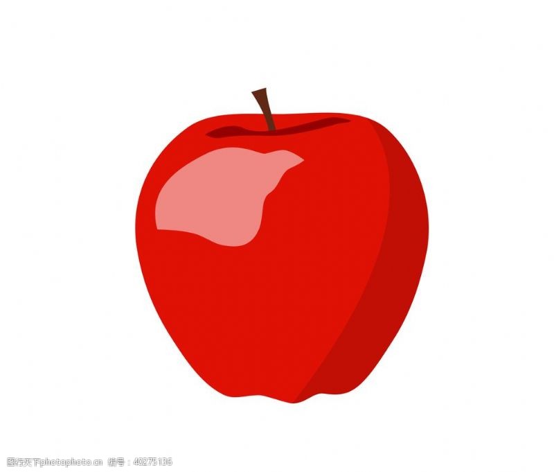 水果卡片红色手绘卡通苹果装饰图片