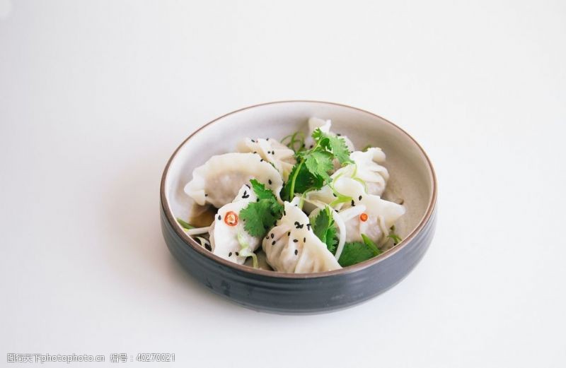 中华美食海报饺子图片