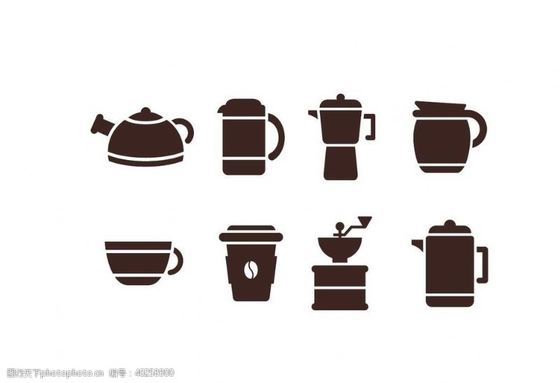 咖啡豆咖啡元素图标图片