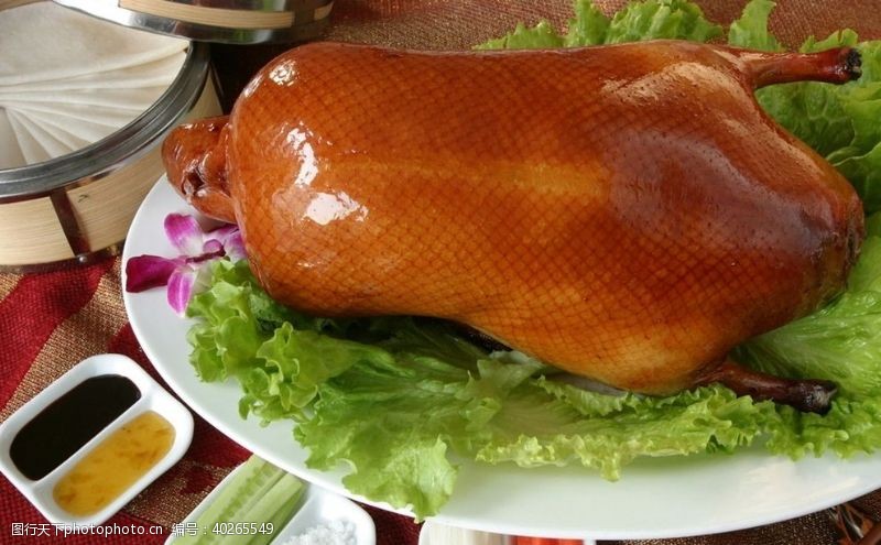 饮食文化烤鸭卤鸭图片