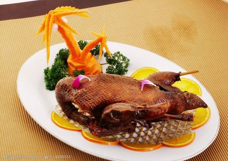 餐饮文化饮食文化烤鸭卤鸭图片