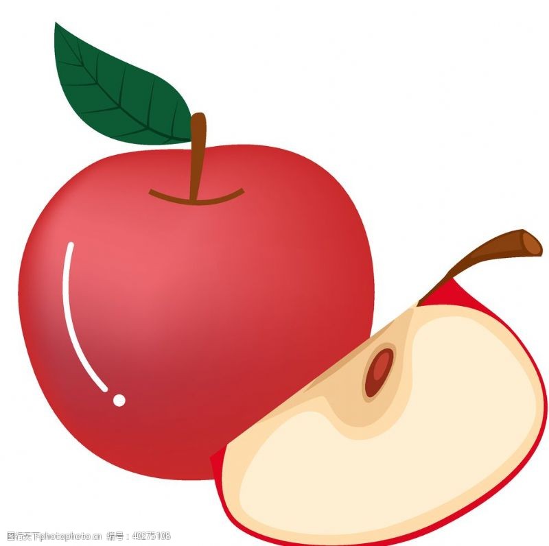 卡通水果卡通苹果素材图片