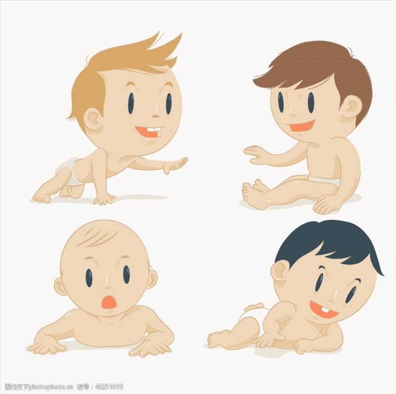 男孩卡通婴儿图片