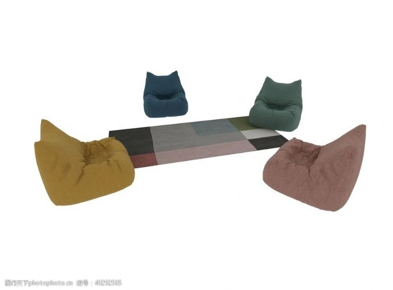 沙发模型懒人沙发3d模型图片
