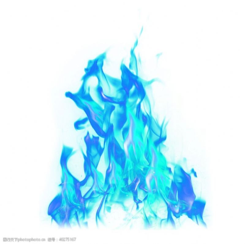 火素材蓝色火焰图片