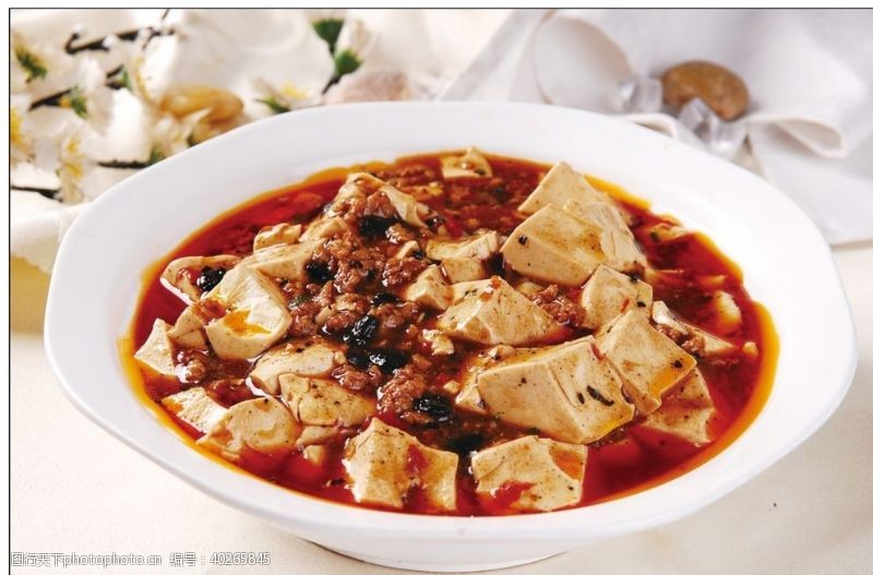 红麻婆豆腐图片