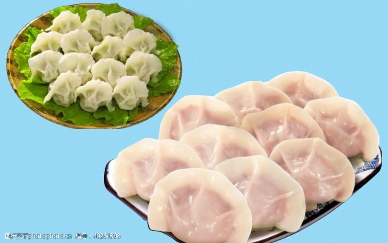 食物素材美味的饺子图片