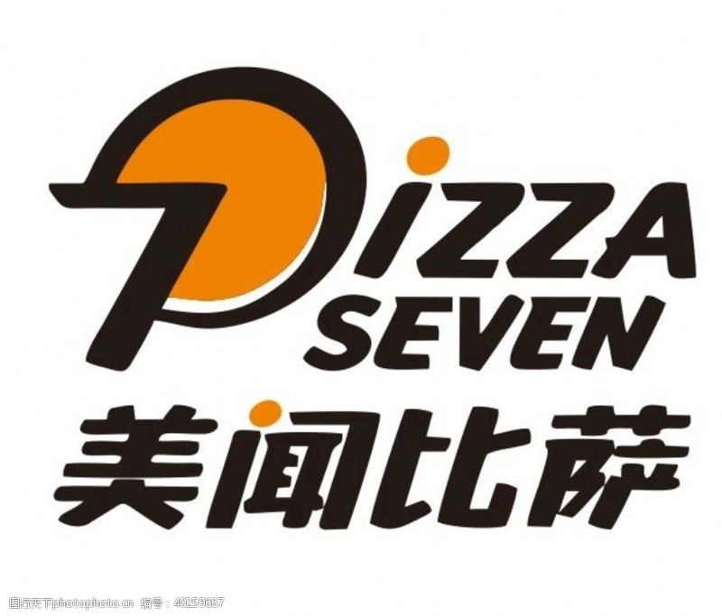 矢量美闻比萨logo图片
