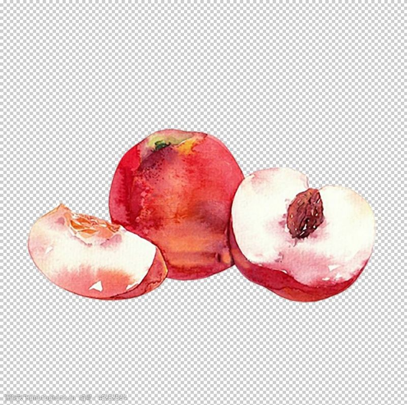 卡通水果水蜜桃图片