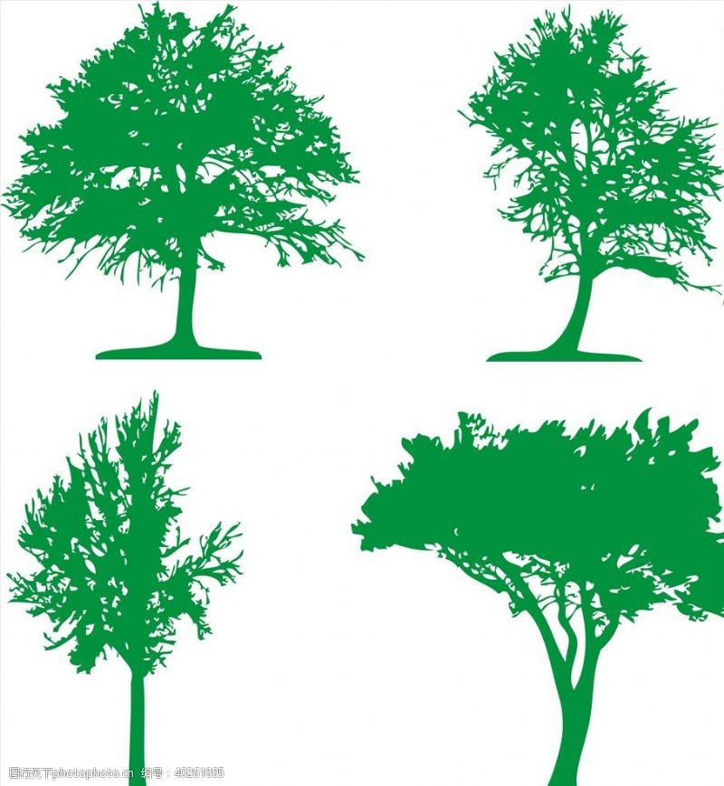 环保广告树图片