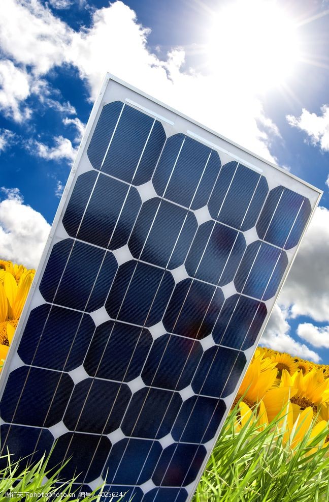 节能太阳能发电板图片