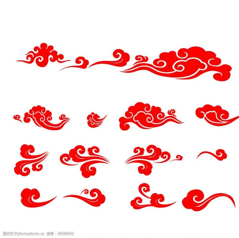 中国传统底纹祥云图片
