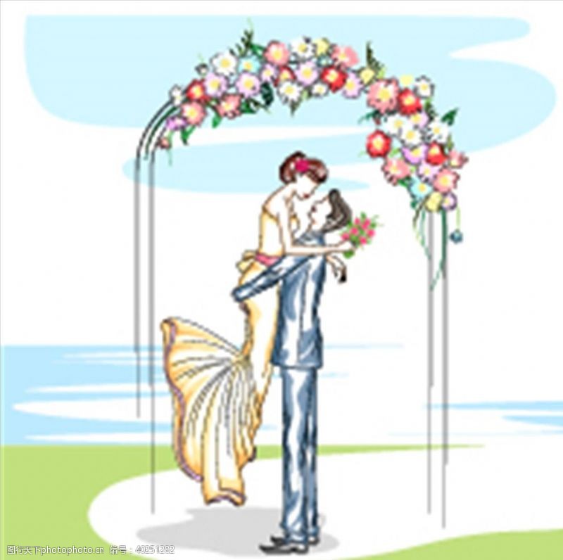 婚礼设计新郎新娘图片