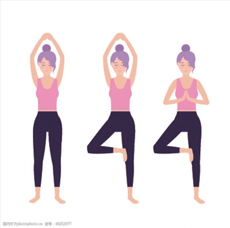 减肥瘦身海报瑜伽锻炼图片