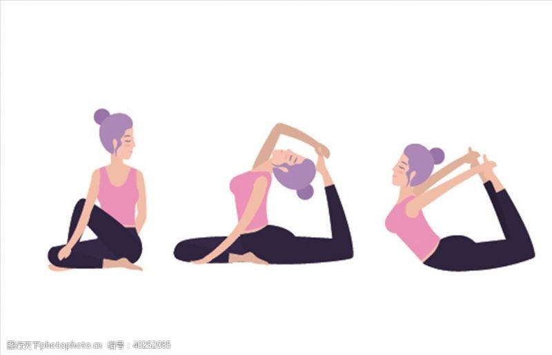 减肥瘦身瑜伽锻炼图片