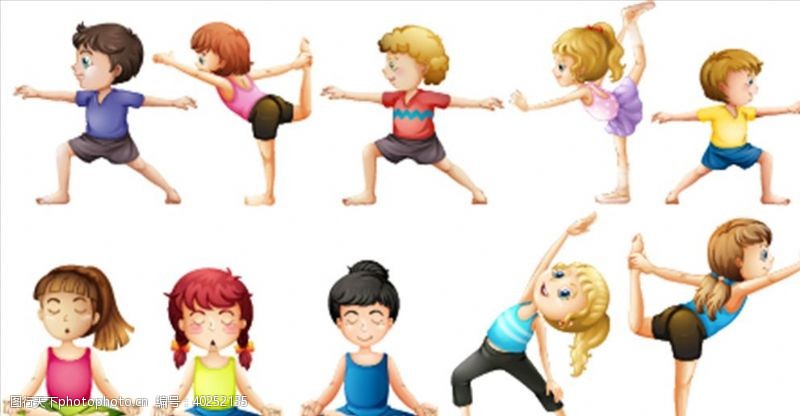 减肥背景瑜伽锻炼图片