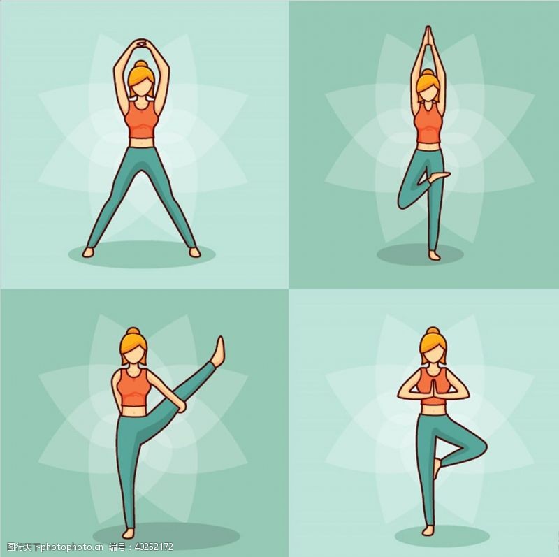 瘦身减肥瑜伽锻炼图片
