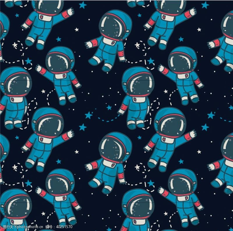 t恤图案设计宇航员图片
