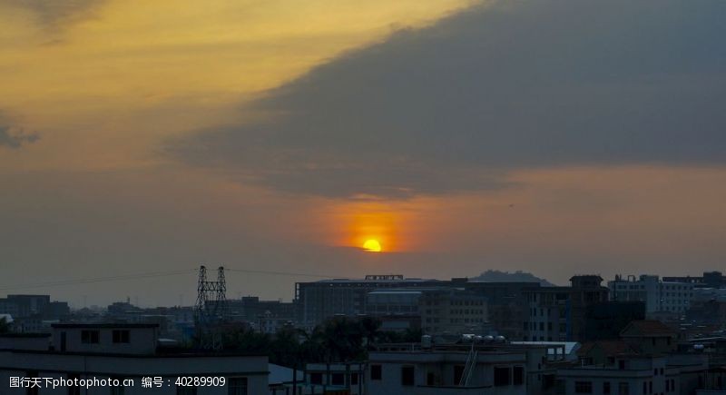 日落潮州黄昏图片