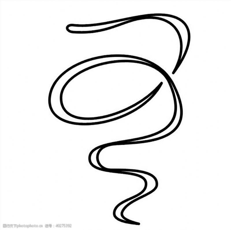 雕刻花纹抽象蛇图片
