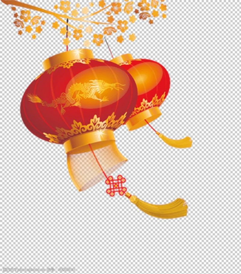 中元节背景红灯笼图片