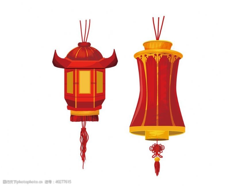 传统节日红色灯笼图片