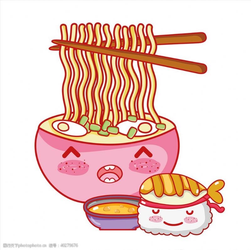 日本可爱卡通日本寿司图片