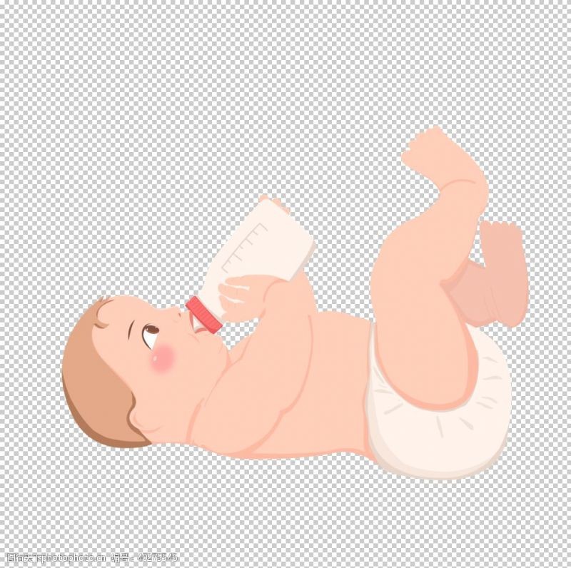 海报设计可爱卡通手绘宝宝png图片