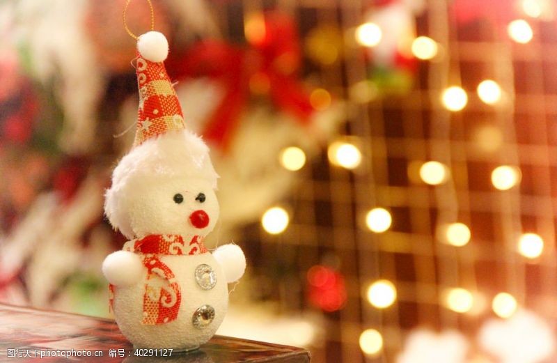 七彩led圣诞节雪人图片