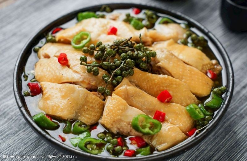 传统菜肴藤椒鸡图片