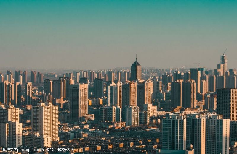 鸟瞰城市天津图片