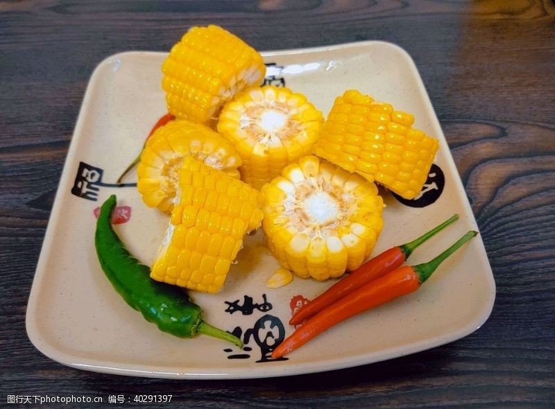 杏鲍菇玉米图片