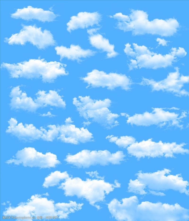 底纹蓝天白云图片