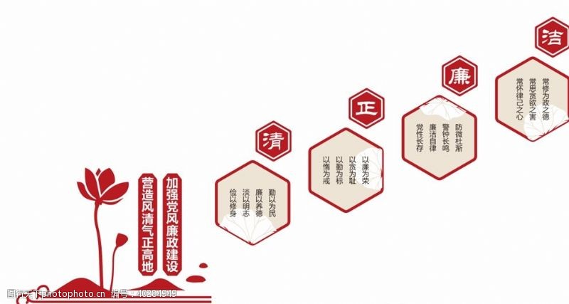 廉政文化墙廉政楼梯文化图片