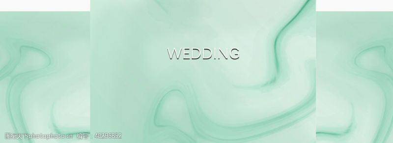 psd婚礼绿色婚礼背景设计图片