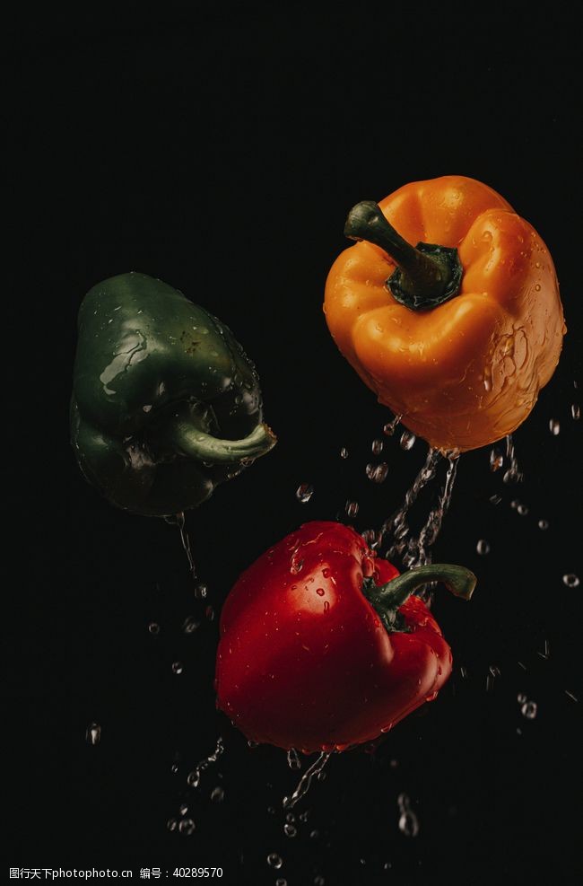 有机蔬菜柿子椒图片