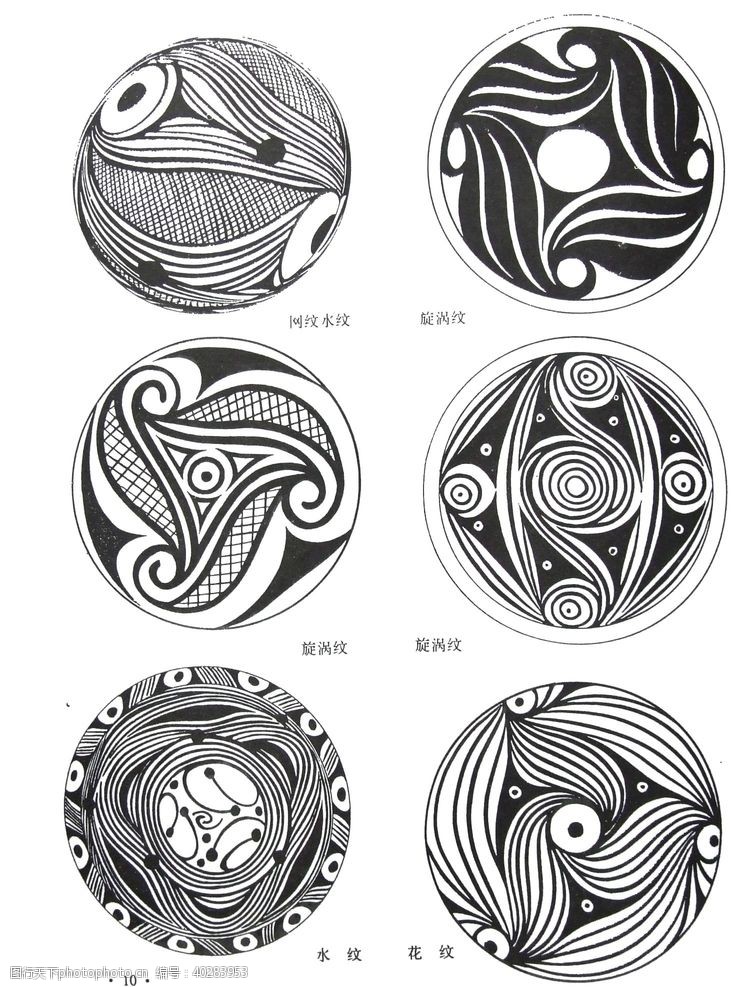 传统花纹新石器时期纹样图片