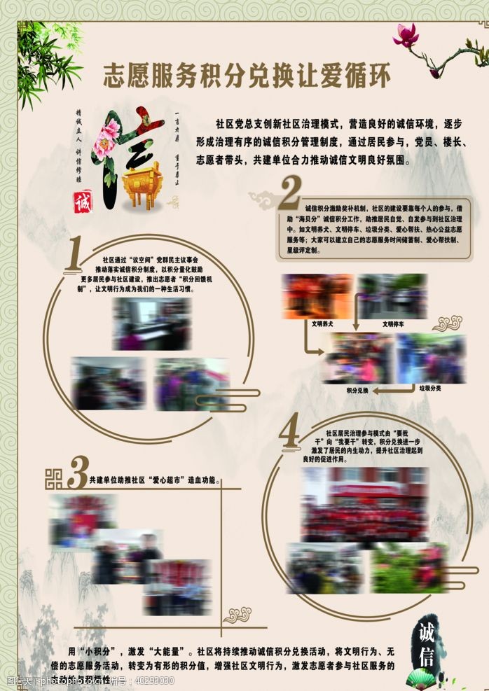 中国社区志愿服务积分图片